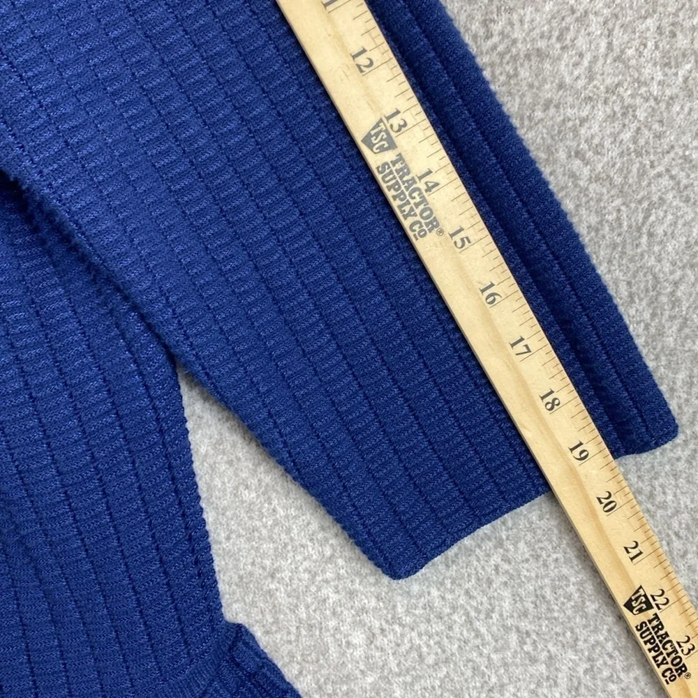 Lane Bryant full zip cardigan blue with peplum hem boho classic casual 22/24